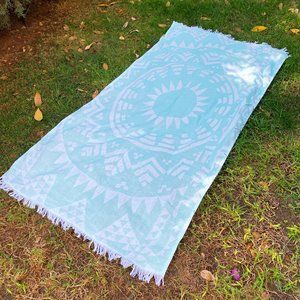100% Organic Turkish cotton green Doublesided Beach - Spa towel